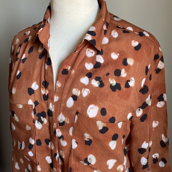 Anthropologie Cloth & Stone Relaxed Buttondown Shirt M - Picture 3 of 9